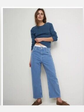 NWT 28 Free People Deep Trance Boyfriend Jeans